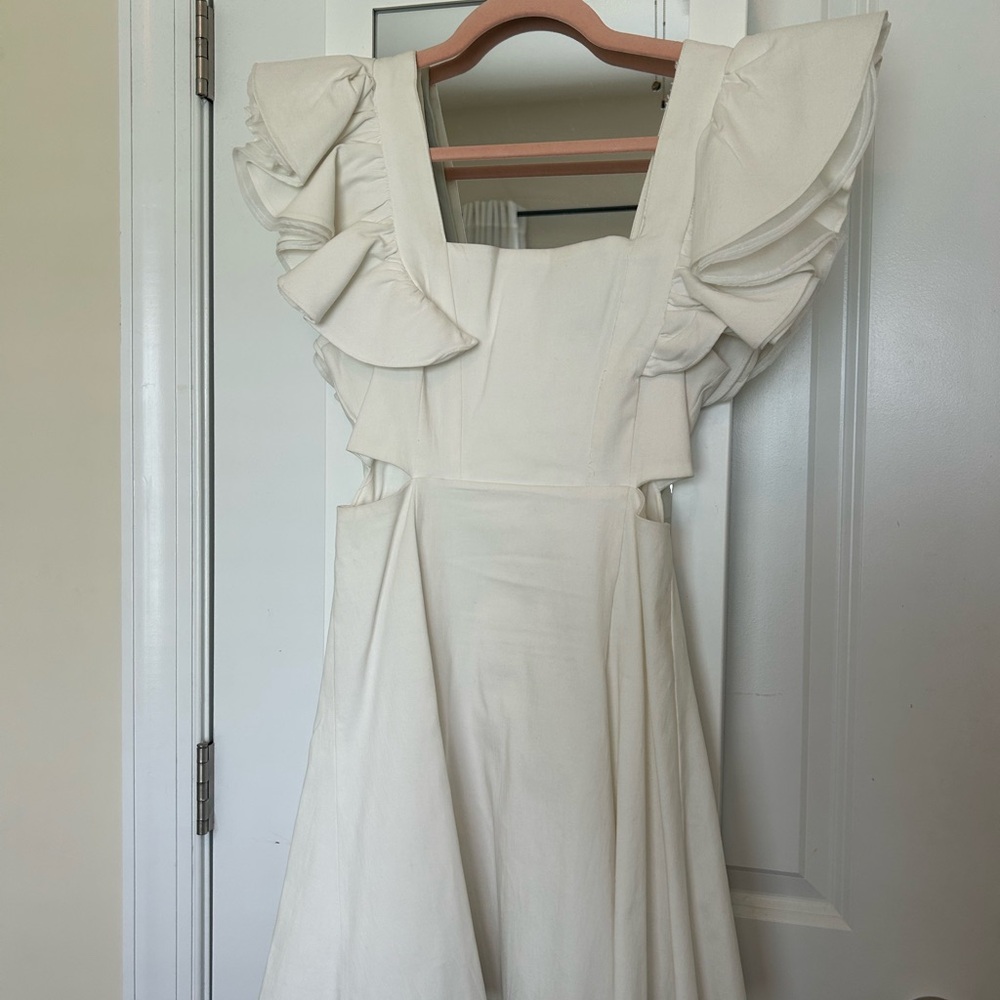 DO+BE White Sleeveless Square Neck Sundress